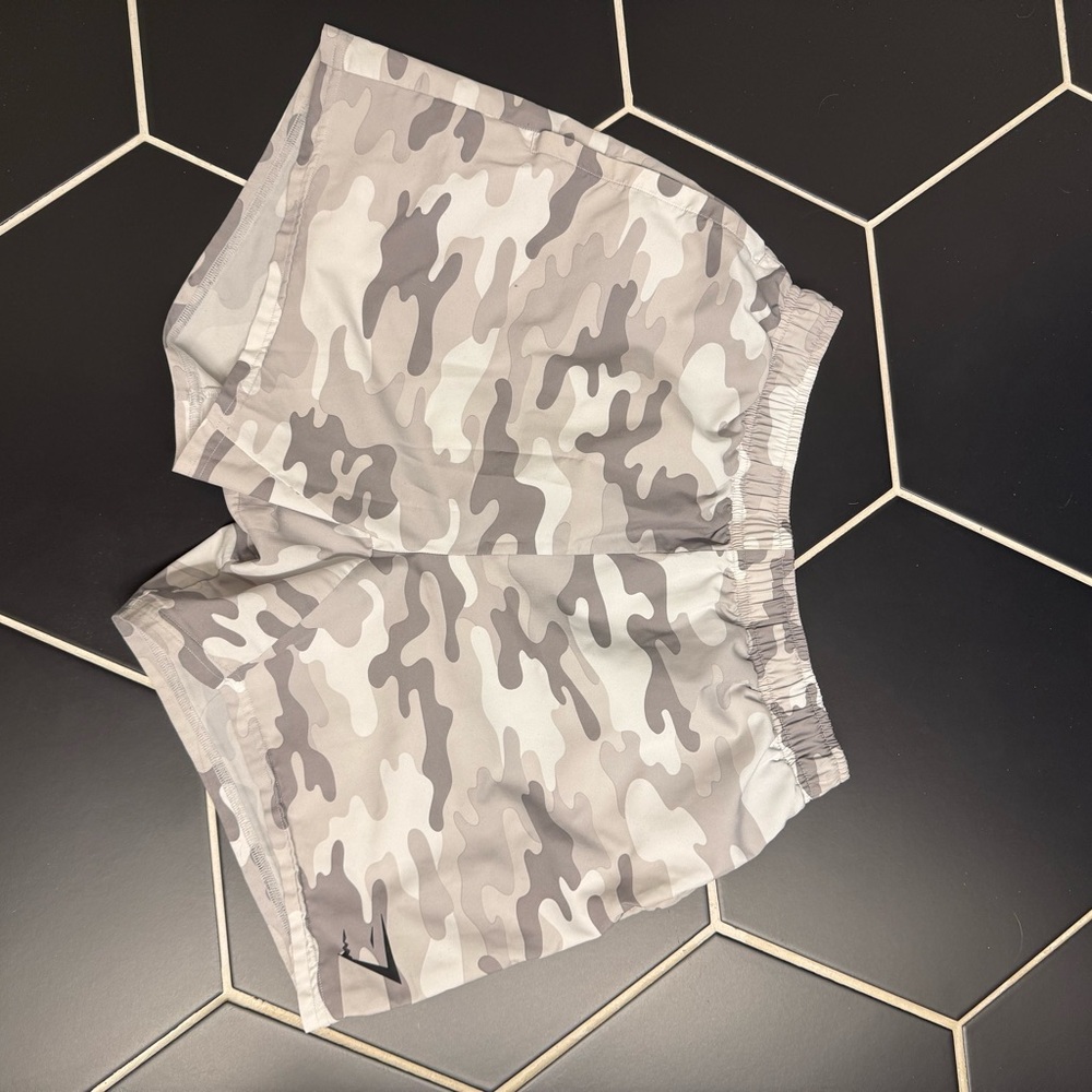 Gymshark white Camo Athletic 5” Shorts